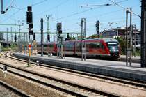 Zwei Desiros erreichen am 13.06.09 Erfurt Hbf.