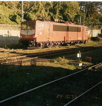 155 071 am 24.Oktober 1996 im damaligen F�hrhafen Sassnitz.