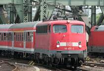 Der einzige Umlauf der RB48 (Wuppertal-Bonn Mehlem), der aktuell mit 110 470-2 gefahren wird, aufgenommen in K�ln HBF am 04.07.2009