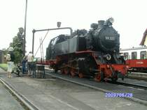 Am 28.Juni fasst 99 323 in K�hlungsborn-West Wasser.