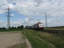 185 601-2 mit GZ richtung Mannheim.Am 20.06.09 in Lampertheim.