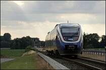 VT746 ist zwischen Beelen und Warendorf als NWB81557 (RB67  Der WARENDORFER , Altenbeken - Bielefeld Hbf - M�nster(Westf)Hbf, auf der Ausbaustrecke unterwges. Aufgenommen hinter Warendorf.


