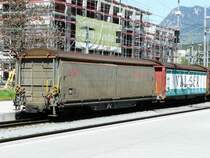 RhB - G�terwagen Typ Haik-v 5165 im Bahnhof Chur am 07.05.2009