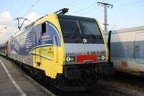 Am 05.07.09 kam die 189 912  Moving Europe  mit ihrem Sonderzug aus K�ln in M�nchen - Ost an.