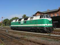 Am 27.09.08 steht 118 001 der ITL in Haldensleben und wartet auf einen Lotsen, anschlie�end geht es nach Baro B�lstringen.