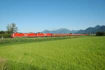 Ein 152er Doppel am 17.06.09 auf dem Weg nach M�nchen zwischen Prien und Bernau km 28,2