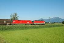 1144 & 1116 am 17.06.09 Richung Salzburg zwischen Prien und Bernau km 28,2