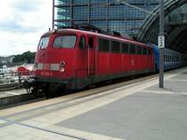 Bahnbildertreffen in Berlin am 11.07.2009. Der 115 336 bei der Ausfahrt aus dem Berliner Hauptbahnhof in Richtung Russland (glaube ich).