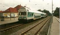 Eine fr�hre Regionalbahn von Binz-Bergen/R�gen stand im Oktober 1999 in Binz.