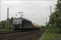 185 547 ist mit einem Leerzug von Niedergr�ne nach Finnentrop unterwges. Eine erneute ablichtung des Zuges bei Hohenlimburg wurd leider um 2-3 Minuten verpasst.... (08.05.2009)