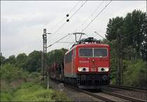 Im Mai konnte man die Fotostelle noch benutzen, jetzt ist sie sicher wie viele andere zugewachsen... 155 224 darf am 08.05.2009 den Leerzug CSQ 60057(?)  AUDI-EXPRESS , Emden - Ingolstadt Nord, durch das Ruhrgebiet und Sauerland in Richtung S�den schleppen.