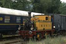 Lok Magda der MBS(Hersteller La Meuse Liege Nr.3176/Bauj.1925)am 11.07.2009 w�hrend der Dampfloktage der ZLSM in Simpelfeld