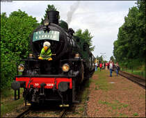 Die 1289 der ZLSM mit einem Zug nach Simpelveld im Bahnhof Wijlre-Gulpen 12.7.2009
