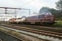 Buntes NOHAB-Treiben.
MX 1006 , MX 1009 und MX 1023 bei Rangierarbeiten am 19.10.2008 in Padborg.
