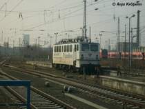 109-3 steht kalt in Berlin Lichtenberg am 24. Februar 2008