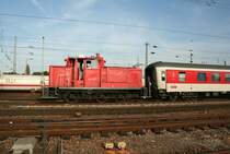 DB 363 209-8 am 12.10.2008 in Basel Bad. Bahnhof.