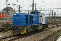 CFL Diesellok 1105 wartet in Luxemburg HB auf neue Aufgaben. Aufgenommen am 22.07.2009.