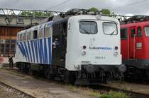 Als Gastlok anwesend bei der 110er Parade am 25. Juli 2009 im BW Stuttgart war 139 312-3 von Lokomotion im Zebra-Look. Sie war meine 1. Lok der BR 139, die ich bildlich festhalten konnte. Das BW war an diesem Tag in bestimmten Bereichen �ffentlich zug�nglich.