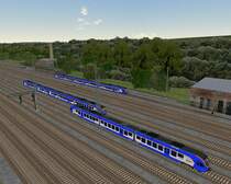 Tags�ber nicht viel los in Treysa. Zu sehen sind drei FLIRT's von Cantus. Hinten 429 002/502, mitte 429 005/505 und ganz vorn der 427 051/553 von Cantus.