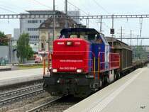 SBB - Am 843 088-6 mit G�terzug in Prattelen am 11.05.2009