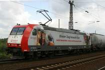 Veolia 185-CL 003 f�hrt am 25.7.09 durch Duisburg-Bissingheim