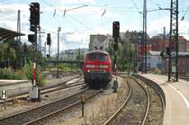 Am 25.7.2009 f�hrte mich meine weitere Fototour auch nach Ulm, wo ich den SciencExpress besichtigte. Bevor ich dies allerdings tat, lie� ich es mir nicht nehmen die auf Rangierfahrt befindliche 218 427-3 auf den Chip zu bannen. 