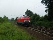 218 812-6 in Hannover Limmer sie kam wahrscheinlich aus Bremen ihr Heimeat BW ist Frankfurt(M) das zust�ndige Unterhaltungswerk ist Regensburg. 