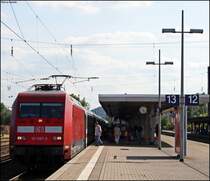 101 007 mit dem IC147 nach Berlin-Ostbahnhof in Minden 31.7.2009