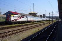 Der Science-Express in seiner ganzen L�nge.
Konstanz, 1.08.09.