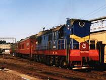 ChME3t-5522 (ЧMЗ3T-5522)auf Bahnhof St Petersburg-Moskovski (Санкт-Петербург-Московский) am 05-09-2004. Bild und scan: Date Jan de Vries.