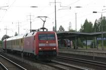 BR 152 015-4  mit Messzug und der 120 501-2 am 04.08.2009 in Berlin Sch�nefeld