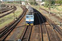 363 069-6 f�hrt am 15.07.09 in dem Bahnhof Chomotov (Komutau) ein. 