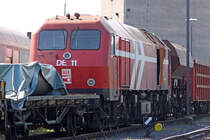 Die DE 11 abgestellt im BW Br�hl Vochem der HGK , aufgenommen von einem Schotterweg in der N�he des BW´s , am 05,08,09

