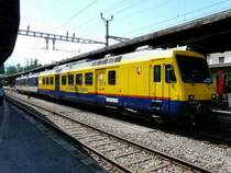 SBB / ChV - Regio nach Puidoux-Chexbres mit dem Triebwagen RBDe 4/4 560 131-5 und dem Steuerwagen Bt 50 85 29-34 945-2 im Bahnhof von Vevey am 30.05.2009