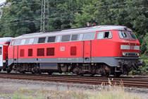 Die 218 217-8 bei der Ausfahrt aus K�ln Deutzerfeld, am 12,08,09