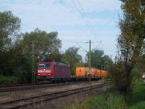 185 146-8 mit CS 47087 Singen/Htw - Weinfelden/CH kurz vor Radolfzell. 13.08.09