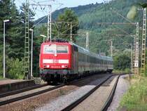 IC 181 223-9 von Koblenz kommend in Richtung Luxemburg fahrend.
Hier in Bengel.
