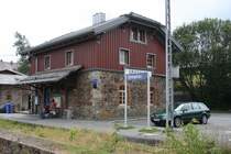 Hier zu sehen der Waldbahnhaltepunkt  Spiegelau  im Bayrischen Wald!