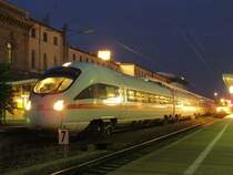 ICE T  Weimar , als ICE 1740 aus Dresden, hat gerade seinen Zielbahnhof Magdeburg Hbf auf Gleis 2 erreicht. Fotografiert am 12.08.2009.