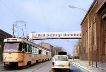 Strassenbahn von Magdeburg nach Sch�nebeck.
Ist schon ein paar Tage her. Aufn. 1967