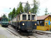 BC - Gelenktriebwagen DZe 6/6 2002 (ex MOB) im Depotarel von Chaulin am 30.05.2009