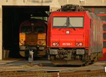 185 588-1 zusammen mit DE672 , aufgenommen in Br�hl am 16.08.09