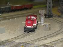 Szene von der Modellbahn-Anlage des Karow-L�bzer-Modellbahnclub e.V. (www.modellbahnclub-karow.de), Plau am See 08.08.2009 