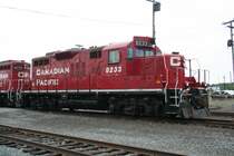 Portrait der Canadian Pacific GP9u 8233 (ex.CP 8680) am 8.8.2009 in Sudbury.