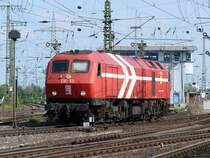 GK DE13 hatte eine Fuhre nach K�ln-Gremberg gebracht und verschwand dann wieder solo in Richtung K�ln-Kalk. Aufgenommen am 17/