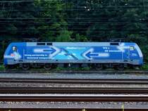 152 136-8, der Albertros Express steht am 17.07 09 abgestellt in Aachen West