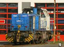 DH 57 der HGK steht im BW Br�hl mit ge�ffneten Wartungsklappen .