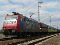 482 006-4 mit einem polnischen G�terzug in Berlin-Wuhlheide.