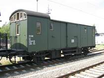 Packwagen Pw 3 (721-501) des Sonderzuges der MEF, Schwerin Bf 15.08.2009