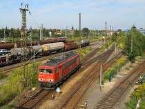 155 101-9 am 15.8.2009 in Leipzig-Engelsdorf. Gr��e an den Tf der uns auch fotografiert hat!